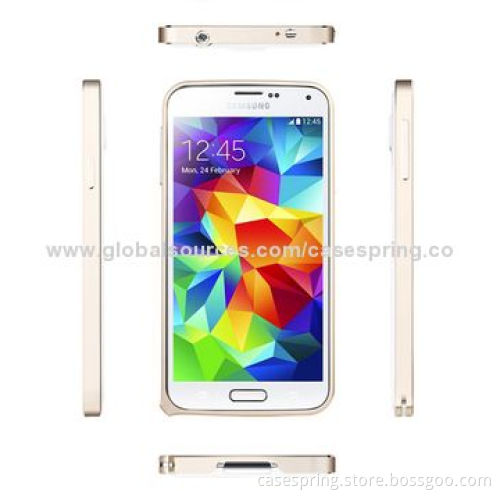 Ultra-thin Aluminum Alloy Bumper for Samsung Galaxy S5/S4, Belt Buckle in the Box